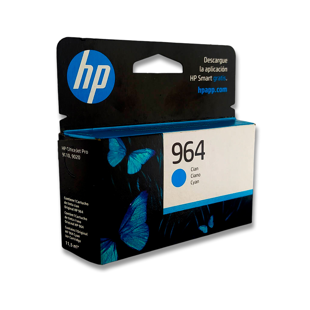 43-535635-2 Tinta Hp 3Ja50Al (964) Cyan (Ojp 9010) 700 Pgs - Imagen 2