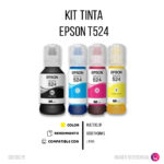 Kit Tinta Epson T524 4 Colores 127ml L15150 Original - Imagen 2
