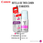 Tinta Canon Gi-13 M Magenta 70ML G510 Original - Imagen 2