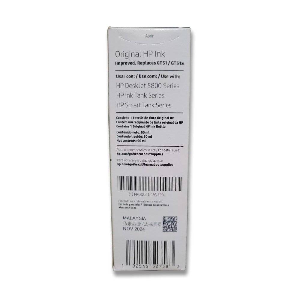 6456-4645-2 Tinta Hp 1Vv22Al Bottle (Gt53) Black 4000 Pag - Imagen 2