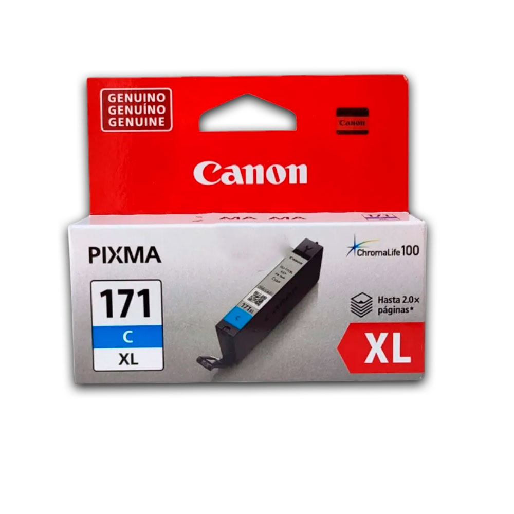 Tinta Canon Cli-171 Xl Cian 10.8ML MG5710 Original