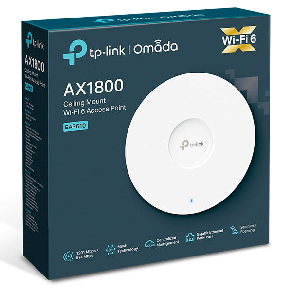 ACCESS POINT TP-LINK EAP610 AX1800 WIFI-6 ACCESS POINT TP-LINK EAP610 AX1800 WIFI-6
