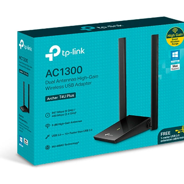 ADAPTADOR USB TP-LINK AC1300 DOBLE BANDA ARCHER T4U PLUS WIRELESS ADAPTADOR USB TP-LINK AC1300 DOBLE BANDA ARCHER T4U PLUS WIRELESS