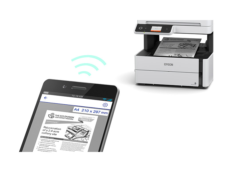 C11CG92303_003 IMPRESORA MULTIFUNCIONAL EPSON M3170 MONOCROMATICA FAX/WIFI - Imagen 3