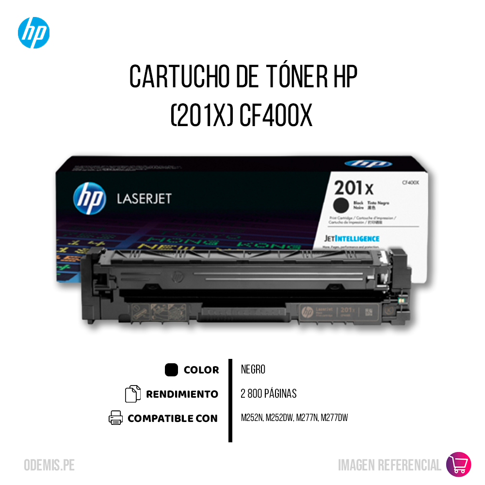 Cf400X-TONER-HP-201X-NEGRO-CARTUCHO_3 Toner Hp Cf400X (201X) Negro M274, M277 2800 pág Original - Imagen 2