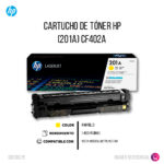 Toner Hp Cf402A (201A) Yellow M252dw, M274n 1,400 pág Original - Imagen 2