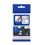 Brother Hse251 23.6 Mm X 1.5M Size Heat Shrink Tubing Black On White