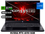 LAPTOP ACER NITRO5 V ANV15-51-7285-PE I7-13620H/ 16GB/ SSD512GB/ RTX4050-6GB/ FREE/ 15.6