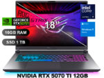 LAPTOP ASUS ROG STRIX G18 G815LR-S9118W ULTRA9-275/ SSD1TB/ 16GB/ RTX5070T-12GB/ 16/ W11H