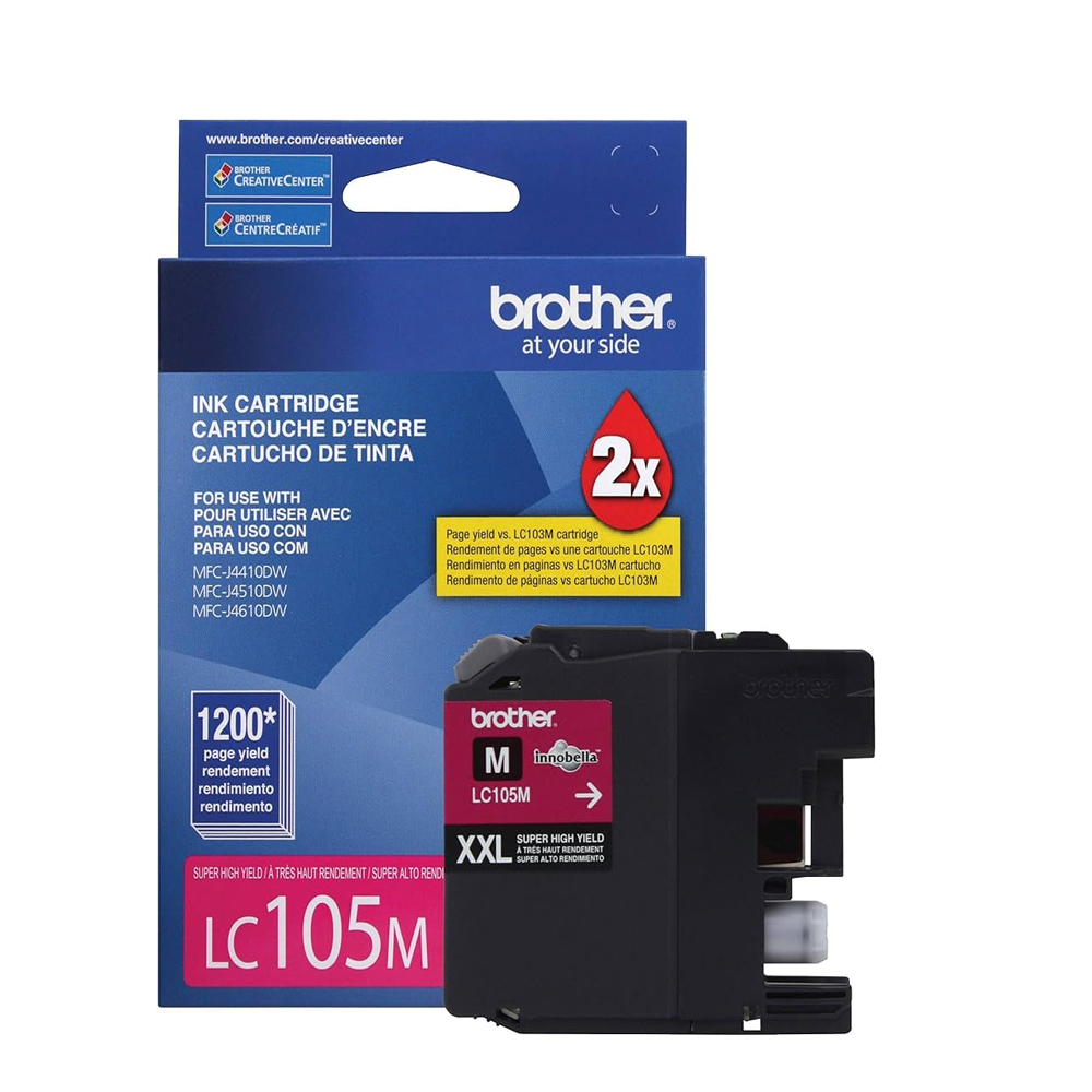 LC-105M-1 Tinta Brother Lc-105M Magenta Mfc-J4510Dw 1200 Pag - Imagen 2