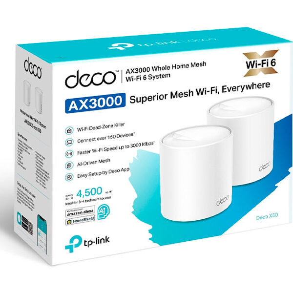 MESH TP-LINK AX3000 DECO X50-2 WIFI 6 KIT X 2 MESH TP-LINK AX3000 DECO X50-2 WIFI 6 KIT X 2
