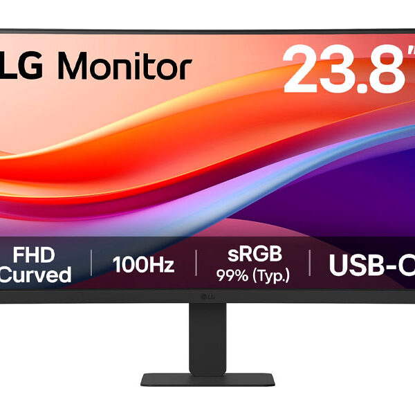 MONITOR LG 24U421A-B CURVO 23.8 100HZ/5MS FHD VA/USB-C/HDMI MONITOR LG 24U421A-B CURVO 23.8 100HZ/5MS FHD VA/USB-C/HDMI