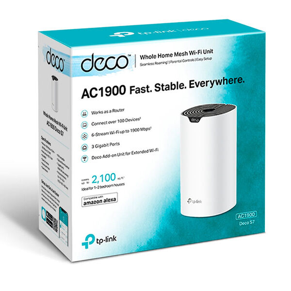 ROUTER TP-LINK DECO S7-1 MESH AC1900 WIRELESS ROUTER TP-LINK DECO S7-1 MESH AC1900 WIRELESS