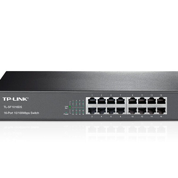 SWITCH TP-LINK 16PORT 10/100 TL-SF1016DS P/ RACK 19 SWITCH TP-LINK 16PORT 10/100 TL-SF1016DS P/ RACK 19