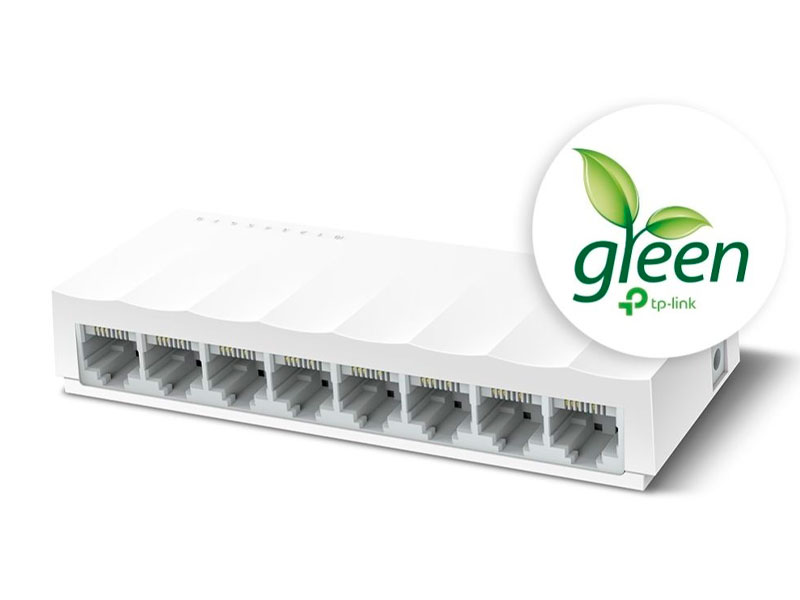 SWITCH-TP-LINK-8PORTS-LS1008-8-PORT-2 SWITCH TP-LINK 8PORTS LS1008 8 -PORT 10/100MBPS/LITEWAVE - Imagen 2