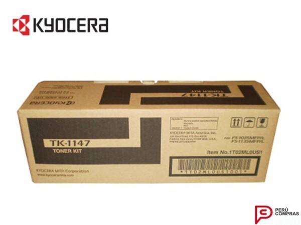 TK-1147-SUMINISTROS-PRO TONER PARA KYOCERA TK-1147 ORIGINAL COLOR NEGRO - Imagen 2