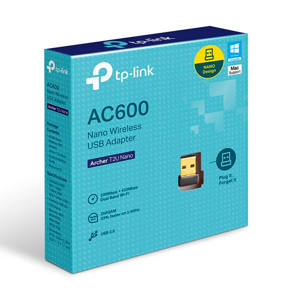 TP-LINK ADAPTADOR USB AC600 DOBLE BANDA T2UB NANO TP-LINK ADAPTADOR USB AC600 DOBLE BANDA T2UB NANO