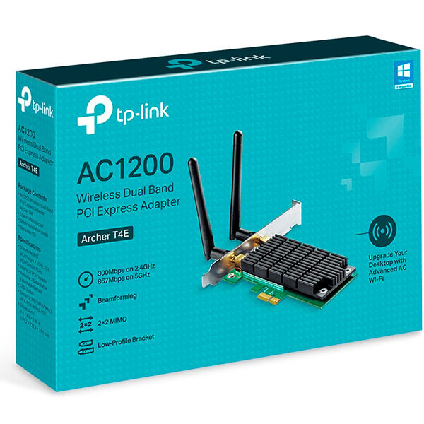 TARJETA DE RED TP-LINK ARCHER T4E AC1200 DUAL- BAND WIRELESS PCI-EXP TARJETA DE RED TP-LINK ARCHER T4E AC1200 DUAL- BAND WIRELESS PCI-EXP