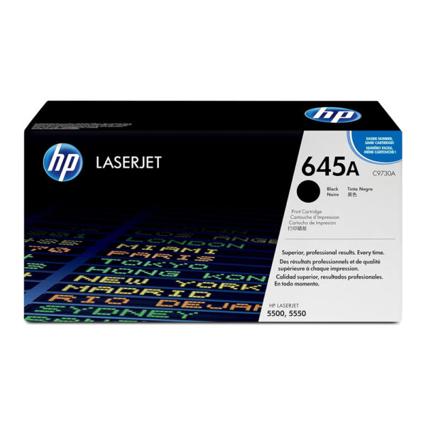 Toner Hp C9730A (645A) Negro 4600 13,000 pág original Toner Hp C9730A (645A) Negro 4600 13,000 pág original
