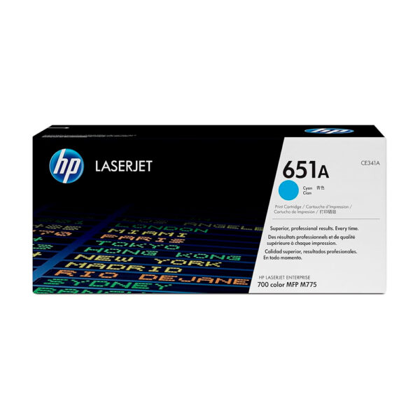 Toner Hp Ce341A (651A) L.J. Ent 700 Cyan 16K Pg Toner Hp Ce341A (651A) L.J. Ent 700 Cyan 16K Pg