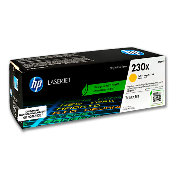 Toner Hp W2302X (230X) Yellow 4201, 4202  5500 pag Original Toner Hp W2302X (230X) Yellow 4201, 4202  5500 pag Original
